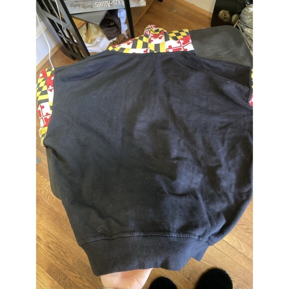 Maryland Flag & Skull Hoodie Hooded Sweatshirt Mens Large NASCAR - Picture 7 of 9